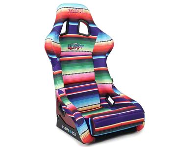 NRG Innovations FRP Bucket Seat PRISMA Serepi Edition W/ Red Pearlized - FRP-302-MEXICALI