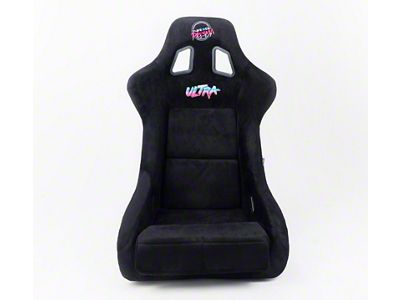 NRG Innovations FRP Bucket Seat ULTRA Edition - Large Black Alcantara/Gold - FRP-302BK-ULTRA