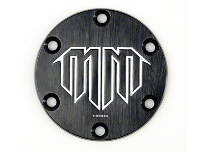 NRG Innovations Mad Mike Logo Engraved Horn Delete- Black - STR-620-MM
