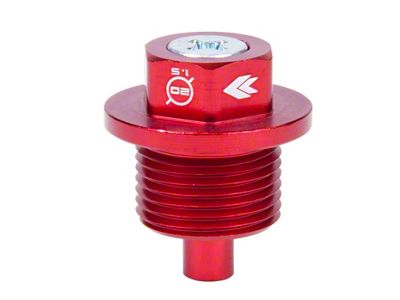 NRG Innovations Magnetic Oil Drain Plug M20X1.5 Subaru - Red - NOP-300RD
