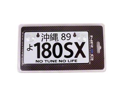 NRG Innovations Mini JDM Style Aluminum License Plate Suction-Cup Fit/Universal - MP-001-180SX