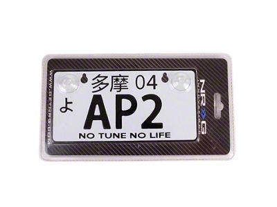 NRG Innovations Mini JDM Style Aluminum License Plate Suction-Cup Fit/Universal - MP-001-AP2