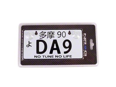 NRG Innovations Mini JDM Style Aluminum License Plate Suction-Cup Fit/Universal - MP-001-DA9
