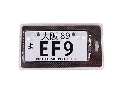 NRG Innovations Mini JDM Style Aluminum License Plate Suction-Cup Fit/Universal - MP-001-EF9