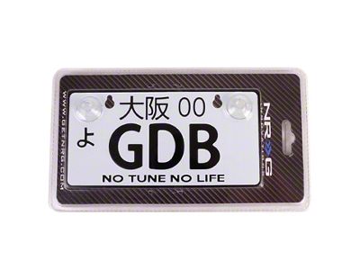 NRG Innovations Mini JDM Style Aluminum License Plate Suction-Cup Fit/Universal - MP-001-GDB