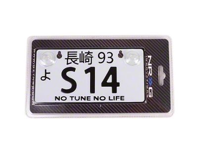 NRG Innovations Mini JDM Style Aluminum License Plate Suction-Cup Fit/Universal - MP-001-S14