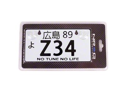 NRG Innovations Mini JDM Style Aluminum License Plate Suction-Cup Fit/Universal - MP-001-Z34
