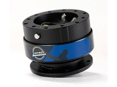 NRG Innovations Quick Release Gen 2.0 - Black Body/Black Ring w/ - SRK-200BK-MM