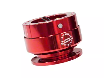 NRG Innovations 2.0 Steering Wheel Hub Quick Release; Red (Universal; Some Adaptation May Be Required)