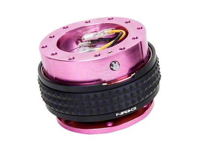 NRG Innovations Quick Release Kit - Pyramid Edition - Pink Body - SRK-210PK/BK