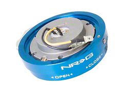 NRG Innovations Steering Wheel Hub Thin Quick Release; Blue (Universal; Some Adaptation May Be Required)