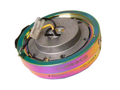 NRG Innovations Steering Wheel Hub Thin Quick Release; Chrome Neochrome (Universal; Some Adaptation May Be Required)
