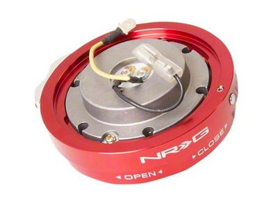 NRG Innovations Thin Quick Release - Red - SRK-400R
