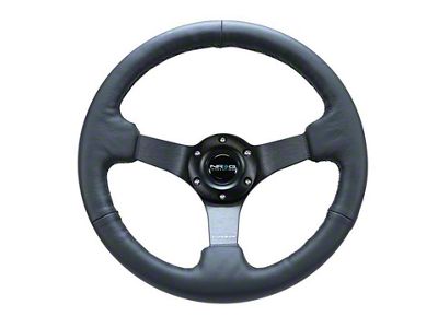 NRG Innovations Reinforced Steering Wheel 330mm/ 3in. Deep Sport Leather Racing/ - RST-033BK-R