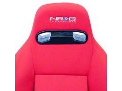 NRG Innovations Sport Seats Pair Type-R Cloth w/ Logo - Red - RSC-210L/R