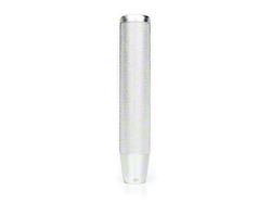 NRG Innovations Shift Knob Knurl Hidden Gem Long Silver - SK-810SL
