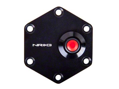 NRG Innovations Hexagnal Steering Wheel Ring w/Horn Button - Black - STR-600BK