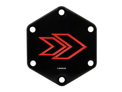 NRG Innovations Engraved Arrow Horn Delete Button-RED - STR-620RD