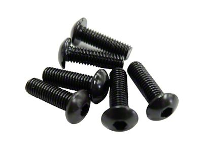 NRG Innovations Steering Wheel Screw Upgrade Kit Flat - Black - SWS-100BK