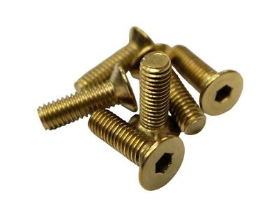 NRG Innovations Steering Wheel Screw Upgrade Kit Conical - Chrome Gold - SWS-100CG