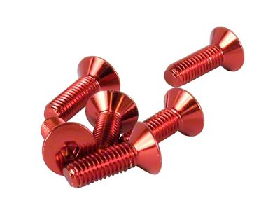 NRG Innovations Steering Wheel Screw Upgrade Kit Conical - Red - SWS-100RD