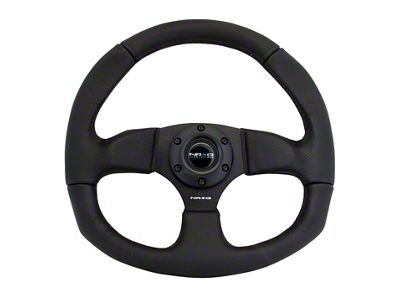 NRG Innovations Reinforced Steering Wheel 320mm Horizontal / 330mm Vertical Leather - RST-009R