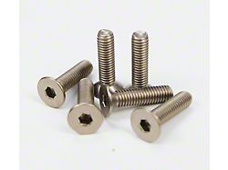 NRG Innovations Titanium Silver Steering Wheel Screw Kit Upgrade- Conical - SWS-100TI