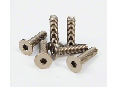 NRG Innovations Titanium Silver Steering Wheel Screw Kit Upgrade- Conical - SWS-100TI