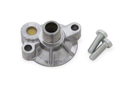 Mr. Gasket Oil Filter Adapter; Aluminum; Incl. Filter By-Pass Valve/Mounting Bolts; - 1272
