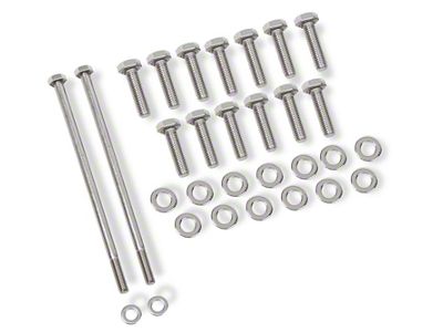 Mr. Gasket Oil Pan Bolt Kit; 8 pc. M8-1.25 x 30mm; Hex Style Bolts w/Washers; - 60850G