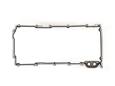 Mr. Gasket Oil Pan Gasket; Edge Molded Rubber; w/Aluminum Carrier; - 6665G