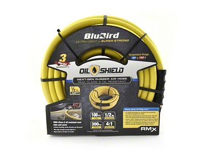 OilShield Rubber Air Hose Assembly; 1/2-Inch x 100-Foot