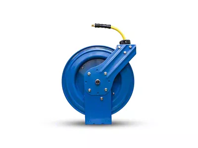 OilShield Rubber Air Hose Reel Heavy Duty Single Arm Assembly; 1/2-Inch x 75-Foot