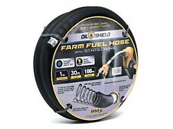 OilShield Rubber Farm Fuel Transfer Hose with Static Wire; 1-Inch x 30-Foot 