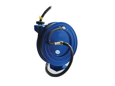 OilShield Rubber Fuel Transfer Hose Heavy Duty Single Arm Reel; 3/4-Inch x 35-Foot