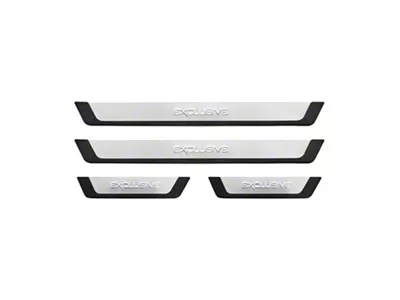 OMAC Exclusive Door Sill Covers; Stainless (Universal; Some Adaptation May Be Required)