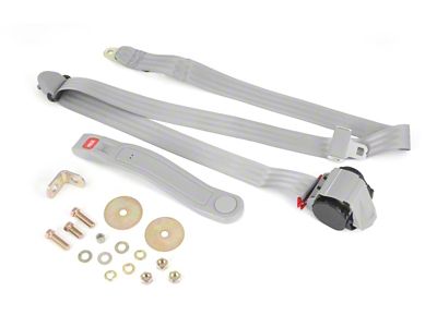 Omix-ADA 3-Point Seatbelt Gray 76-83 CJ5 & 87-95 YJ - 13202.32