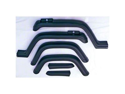 Omix-ADA 6-Piece Fender Flare Kit- 87-95 Wrangler YJ - 11602.01