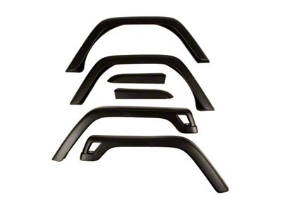 Omix-ADA 6-Piece Fender Flare Kit- 97-06 Jeep Wrangler - 11603.11