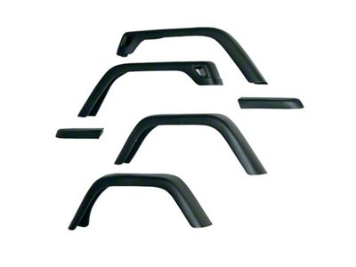 Omix-ADA 7-Inch Fender Flare Kit- 97-06 Jeep Wrangler - 11608.11