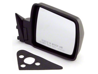 Omix-ADA Blk Manual Right Side Mirror 84-96 Cherokee XJ - 12035.08