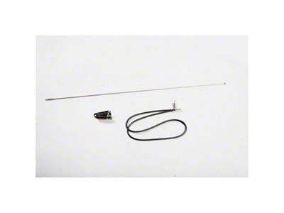 Omix-ADA Chrome Antenna Kit 76-95 Jeep CJ & Wrangler - 17214.01