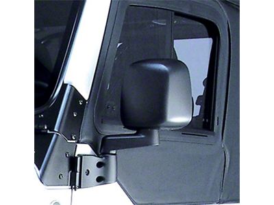 Omix-ADA Door Mirror Black Left- 87-06 Jeep Wrangler - 11002.11