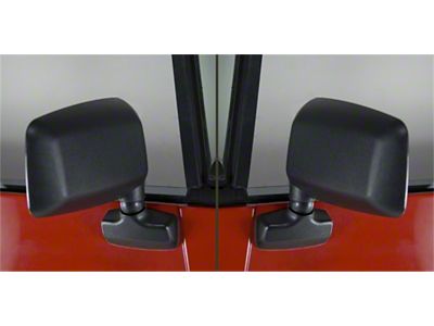 Omix-ADA Door Mirror Kit Black- 87-95 Jeep Wrangler YJ - 11002.19