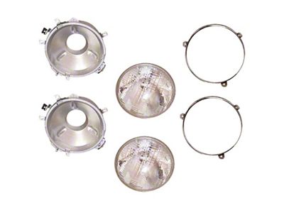 Omix-ADA Headlight Assemblies 72-86 Jeep CJ Models - 12402.02