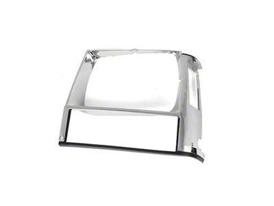 Omix-ADA LH Chrome Headlight Bezel 84-01 Cherokee XJ - 12419.11