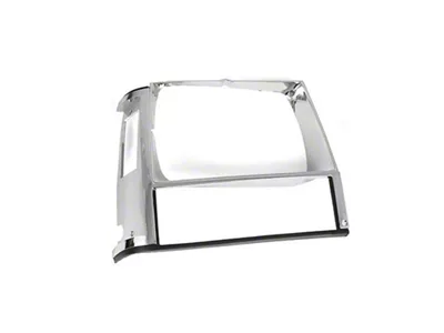 Omix-ADA RH Chrome Headlight Bezel 84-90 Cherokee XJ - 12419.12