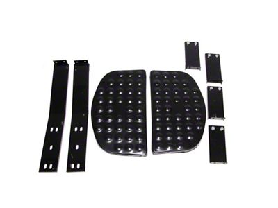 Omix-ADA Side Step Kit Black Universal Application - 12025.34