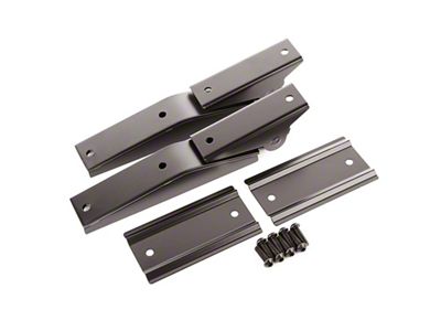 Omix-ADA Tailgate Hinge Set Black 97-06 Wrangler TJ - 11218.10