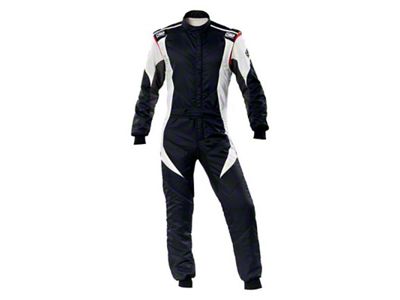 OMP First Evo Overall Black/White - Size 64 Fia 8856-2018 - IA0-1854-B01-076-64